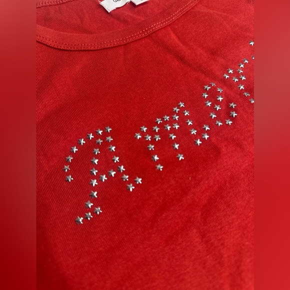 Grayson Threads Women’s Large America’ Crop Tank-4th of July-USA Red - Picture 4 of 6